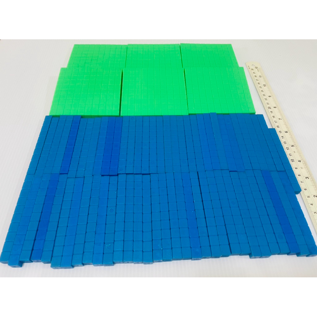 มือสอง สภาพดี Onetimingsuper Base Ten Blocks ชุดนับคณิตศาสตร์ 180 บาท ...