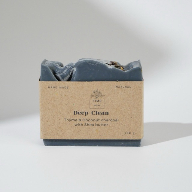 TIME soap สบู่แฮนด์เมด สบู่น้ำมันธรรมชาติ กลิ่น Australian bamboo grass ...
