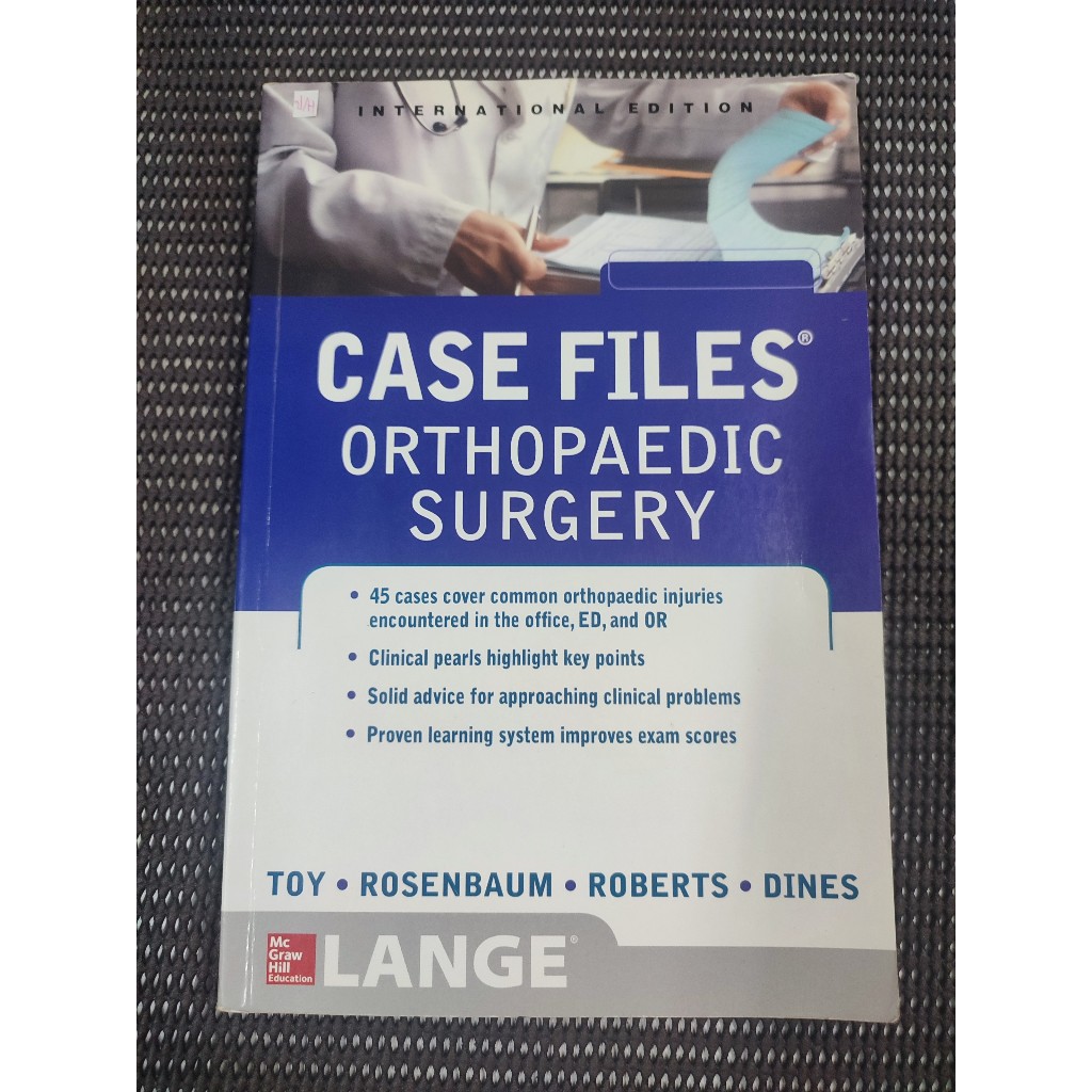 หนังสือ Case Files: Orthopaedic Surgery by Toy, Rosenbaum, Roberts ...