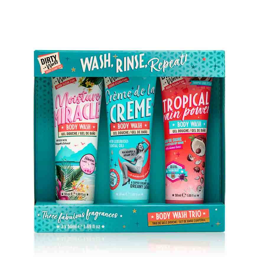 Dirty Works Wash Rinse Repeat Body Wash ครีมอาบน้ำ 1 เซ็ต 3 กลิ่น ของ ...