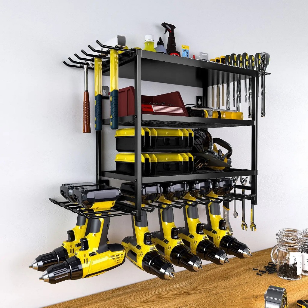 Tool storage rackชั้นวางสว่านไฟฟ้า ชั้นวางเครื่องมือช่าง ค้อน ประแจ ...