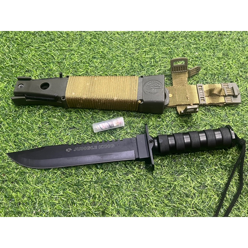 มีด JUNGLE KING 1 พร้อมปลอกมีด สีดำ พร้อมส่งค่ะ | Shopee Thailand