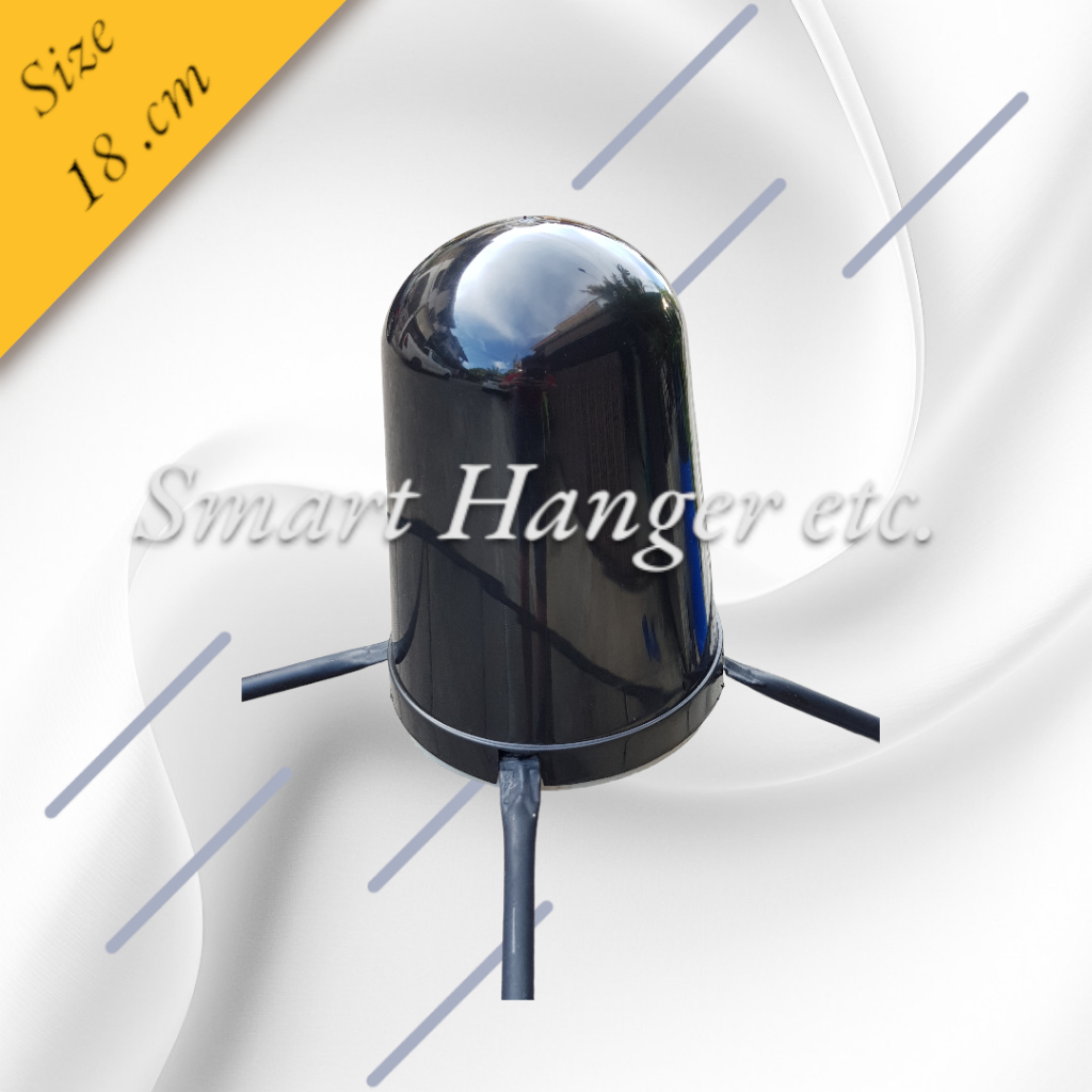 หมวกครอบ ฝาครอบ LNB สีดำแบบเงา สำหรับจานดำตะแกรง (เหมาะกับจาน150-185CM ...
