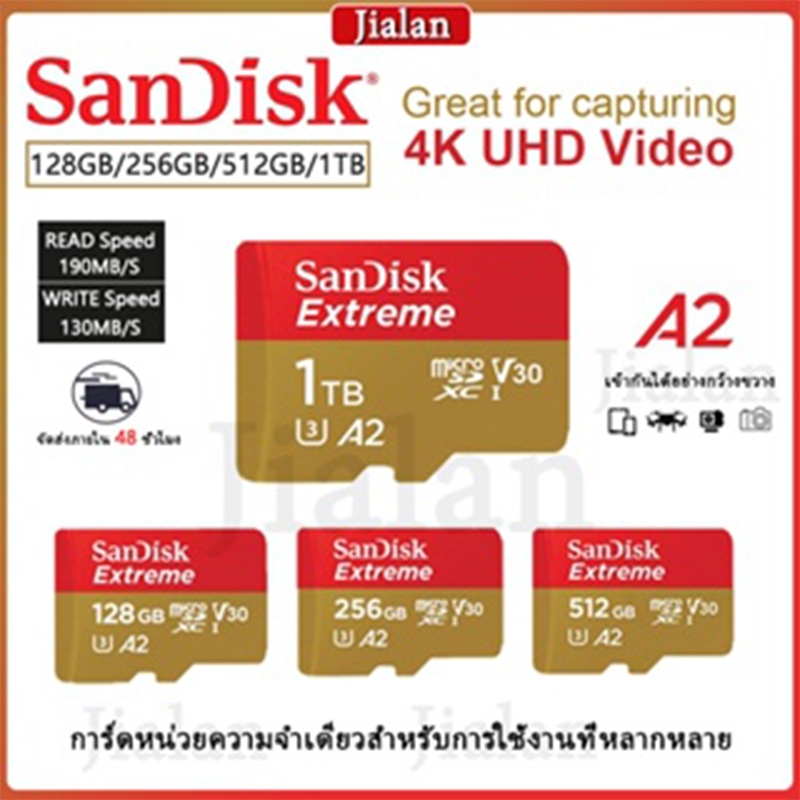 Sandisk Micro SD Extreme Pro A2 A1 32GB 64GB 128GB 256GB 512GB UHS 1