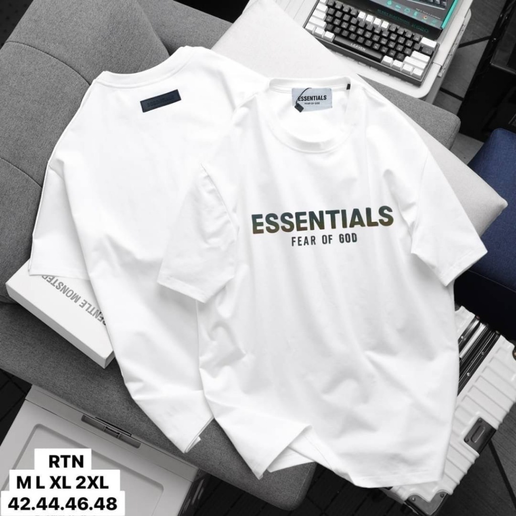 essentials เสื้อยืดแขนสั้น ***ก่อนกดสั่งซื้อ รบกวนลูกค้าส่งรูปแจ้งสี ...