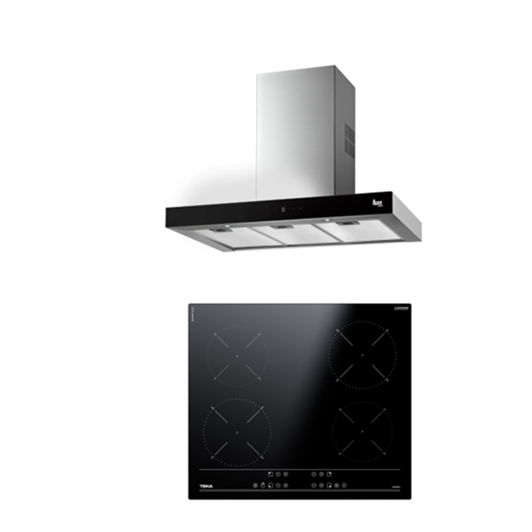 TEKA เตาไฟฟ้า induction 4 หัวตา 60 ซม. IBS 64900 TCS + เครื่องดูดควัน ...