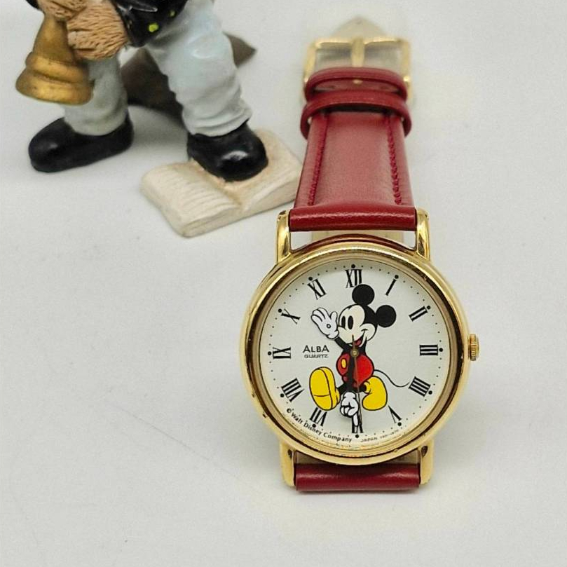 Vintage Alba Mickey mouse watch (แขนเข็ม)_นาฬิกามิกกี้เม้าส์ จากAlba ...