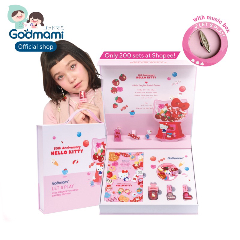 [มาเพิ่ม 100 ชุด] Godmami ชุดเครื่องสำอางเด็กและผู้ใหญ่ผิวแพ้ง่าย รุ่น ...