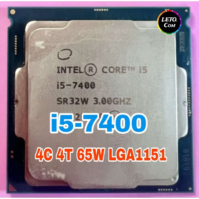 ซีพียู CPU Intel Core i5-7400 4คอ4เทรด LGA 1151 ฟรีซิลิโคน1ซอง | Shopee ...