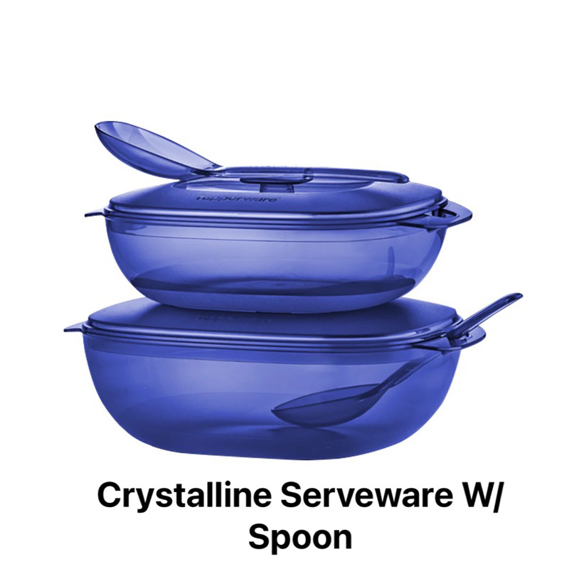 ชุดเสริฟอาหาร Tupperware รุ่น Crystalline Serveware With Spoon อุ่นใน ...