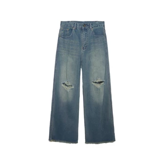 NWL24 nightmare 07 Baggy Pant Deep Blue กางเกงขายาว