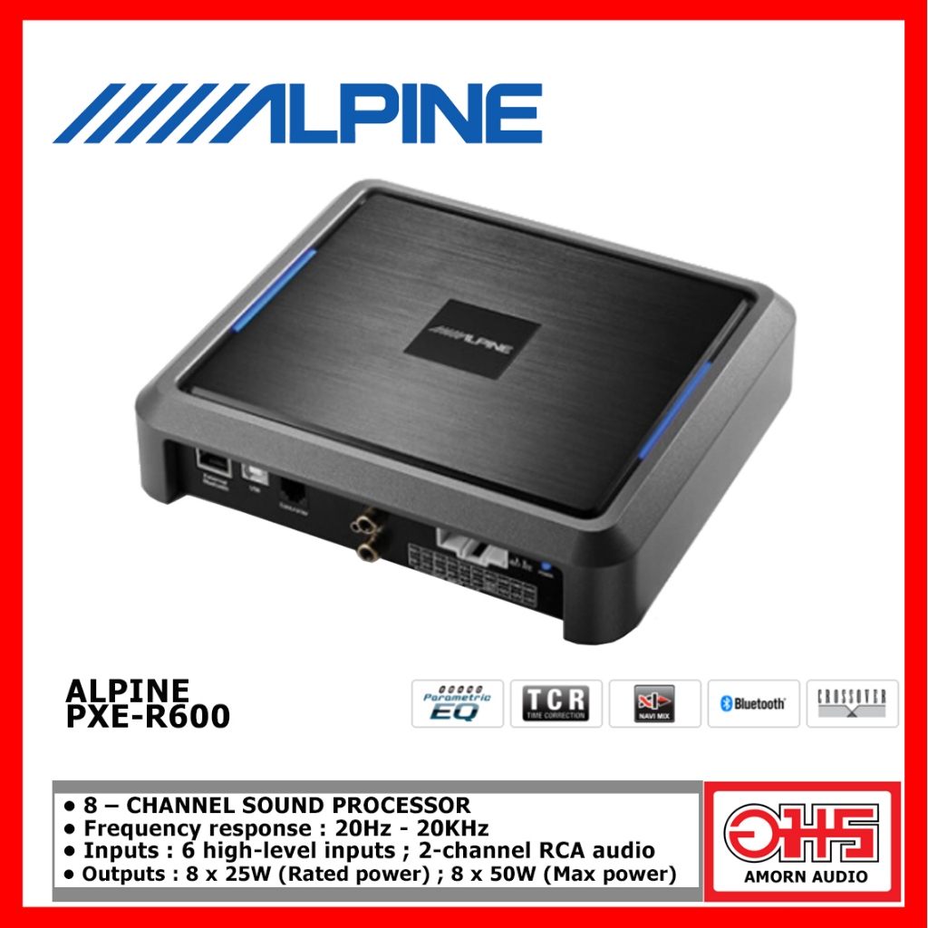 ALPINE PXE-R600 DSP 8 – CHANNEL SOUND PROCESSOR สามารถปรับจูนเสียงผ่าน ...