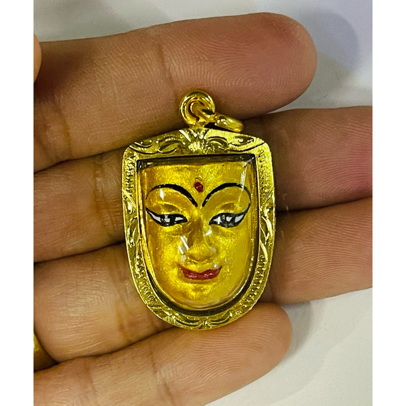 หน้ากากพระลักษณ์หน้าทองอุดหนุนดวงชะตานะเมตตามหานิยมพร้อเมนื้อผงว่านมหา...