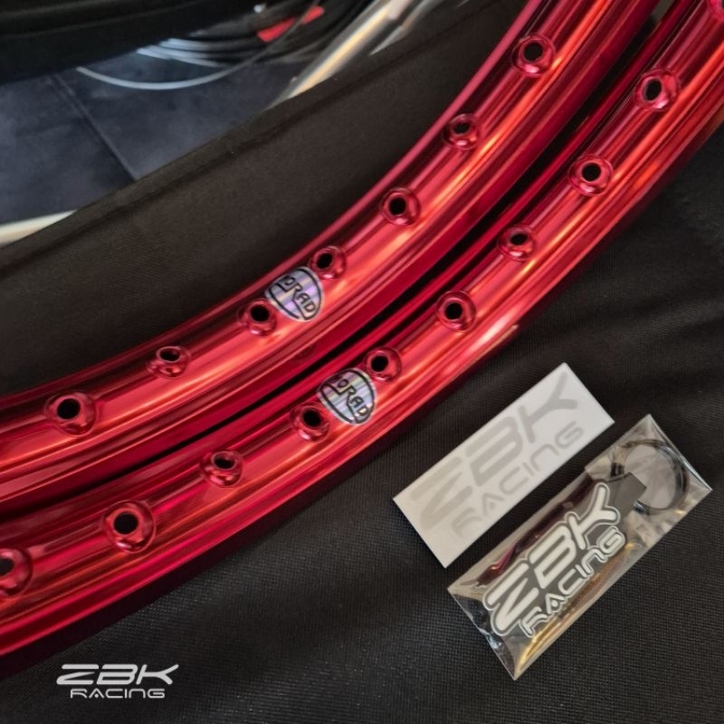 ล้อ MORAD SPAIN (หลังเต่า) #ZBK 1.2×17/17 #สีแดงZBK แถมฟรีพวงกุญแจร้าน ...