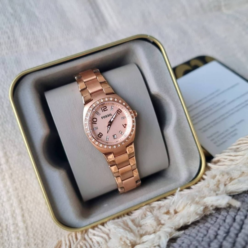 Colleague Rose-Tone Stainless Steel Watch Buy Fossil Colleague Rose-Tone Stainless Steel Women Watch  main image 4