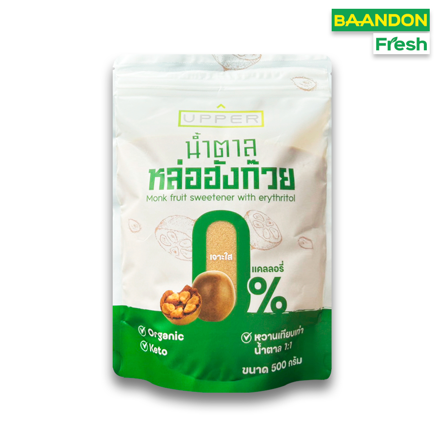 น้ำตาลหล่อฮังก๊วยสีทอง Upper 0 แคลลอรี่ (มี อ.ย รับรอง) ขนาด500กรัม ...