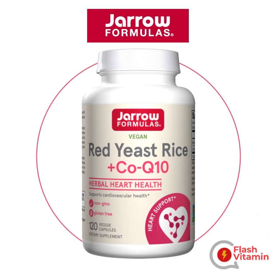 Jarrow Formulas, Vegan Red Yeast Rice + Co-Q10, 120 แคปซูล // ข้าวยีสต์ ...
