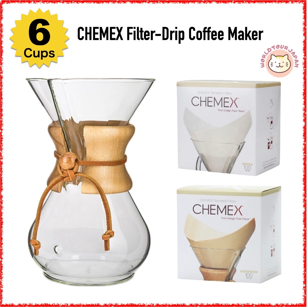 Filtri di carta Chemex FS-100, filtri quadrati per caraffa