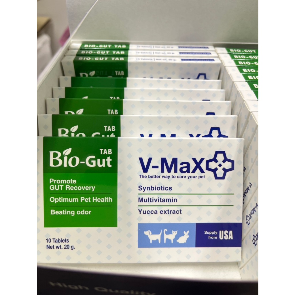 V-Max Bio-gut ปรับสมดุลในระบบทางเดินอาหาร 10 เม็ด อาหารเสริม biogut ...