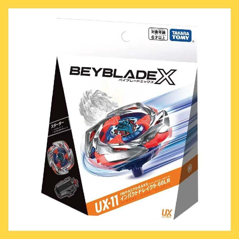 New Beyblade X UX-11 Starter Set - Impact Drake 9-60LR, 2024