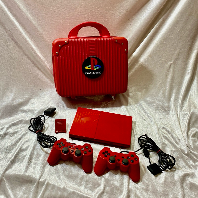 ps2 slim 90006 สีแดง แปลงแล้ว แถม 2 จอย แถมเซฟ | Shopee Thailand