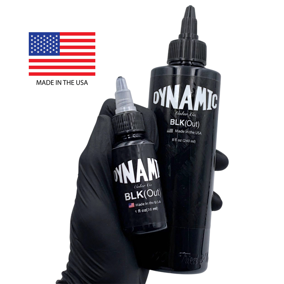 Tattoo Ink DYNAMIC INK BLK(OUT) สำหรับรอยสัก สีดำสนิท และ งานสักสีดำ ...