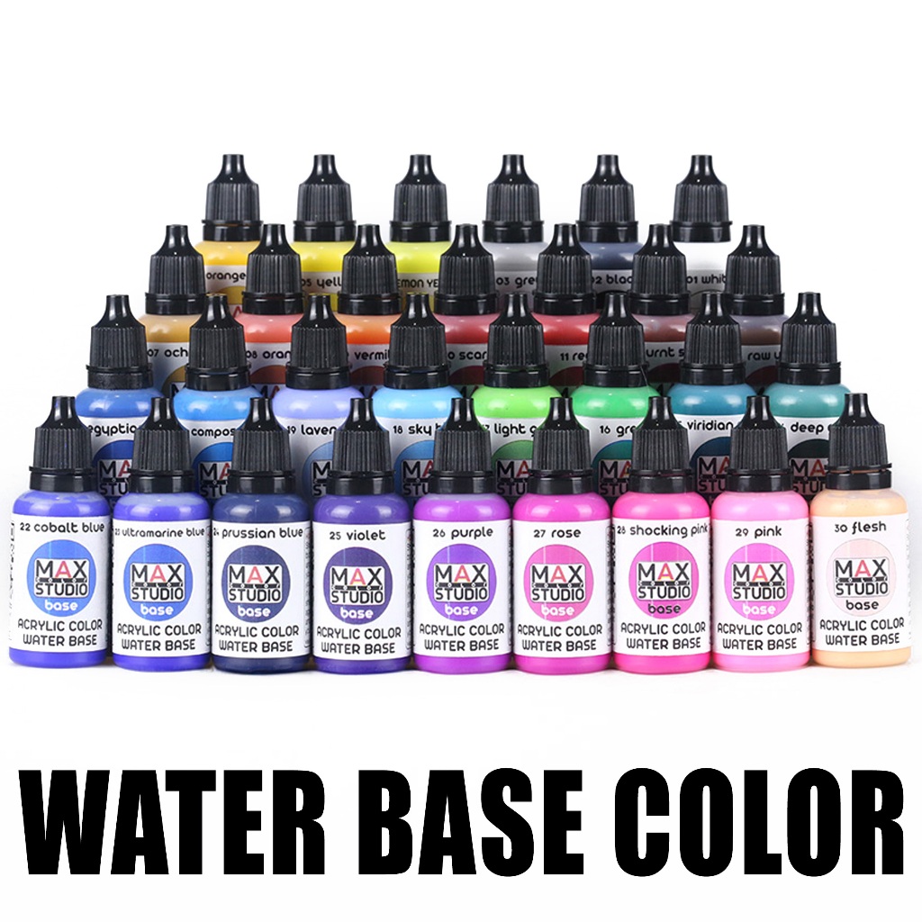 MAXCOLOR WATER BASE สีทำโมเดล สูตรน้ำ สำหรับทาและพ่น | Shopee Thailand