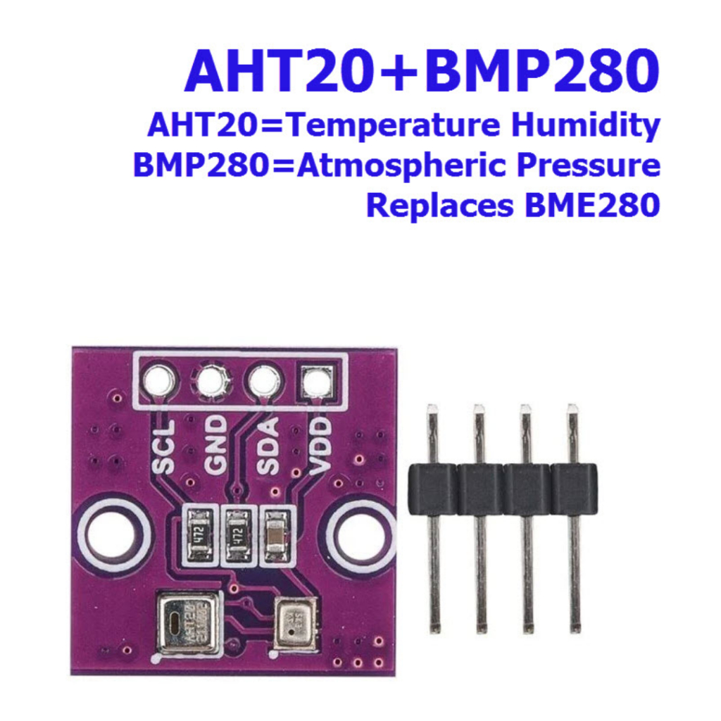AHT20+BMP280 (2-3.6Vmax) High Accuracy Digital Temperature and Humidity ...