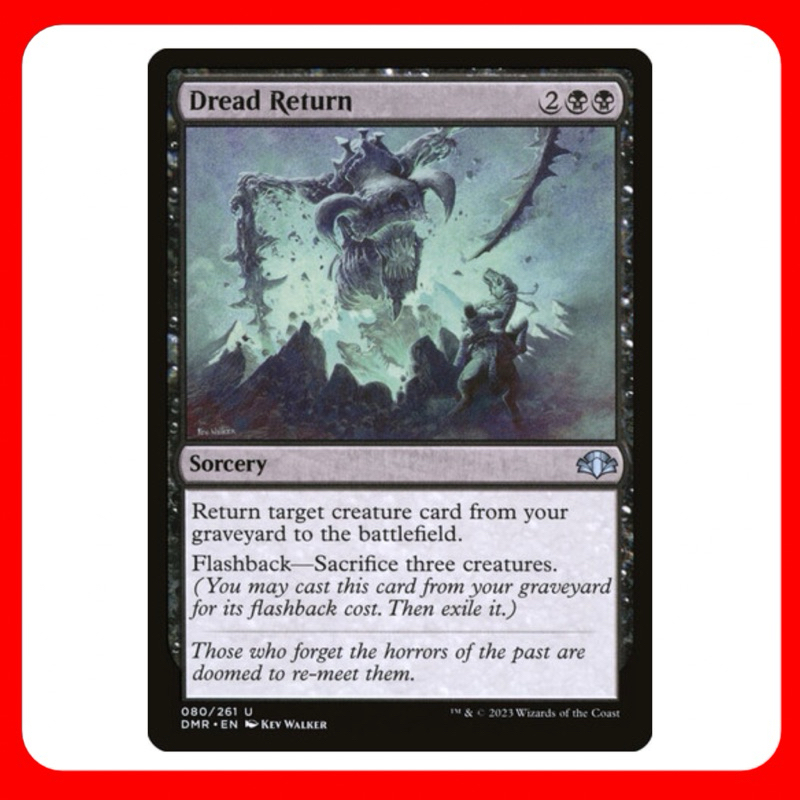 [MTG] Dread Return [DMR] [BLACK] [UNCOM] [NORMAL] [ENG] (การ์ดเมจิค ...