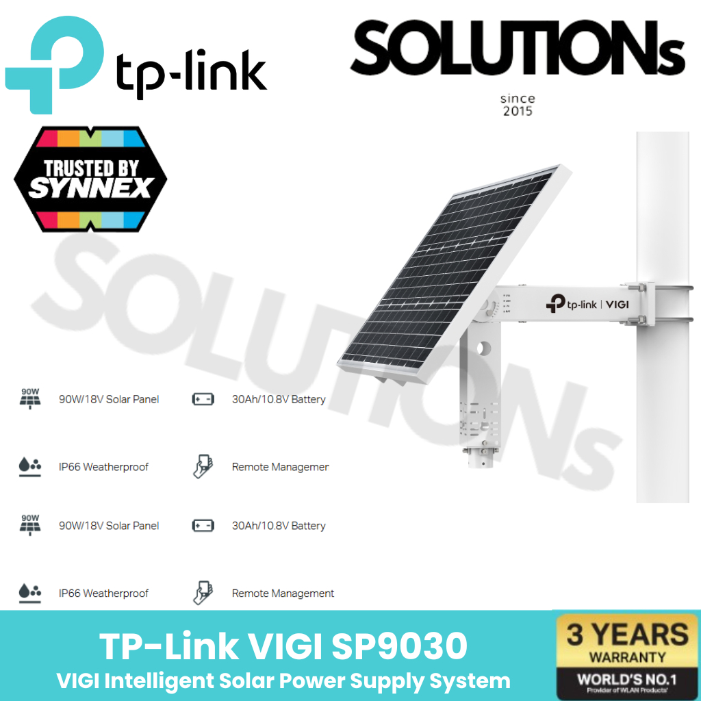 TP-Link VIGI SP9030 ผลิตภัณฑ์ใหม่ VIGI Intelligent Solar Power Supply ...