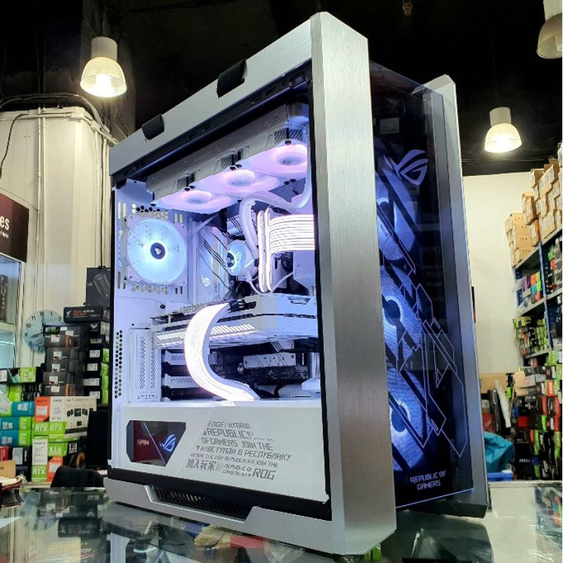 คอมประกอบ 2021 ASUS ROG IS WHITE Set INTEL i9-11900KF x ASUS ROG STRIX ...