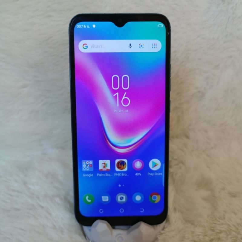Tecno Pop3 plus สีฟ้า มือ2 แอนดรอย9 แท้100% พร้อมใช้งาน รอม16แรม1 ...