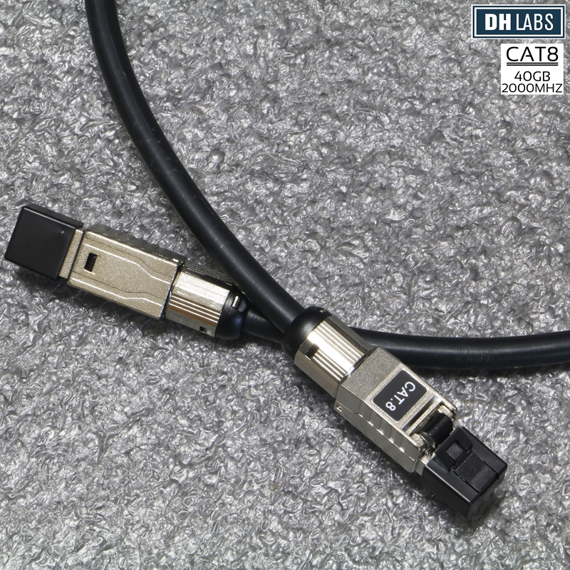 สาย LAN DH LABS Reunion Silver Sonic Cat 8 Ethernet Cable แบบตัดประกอบ ...