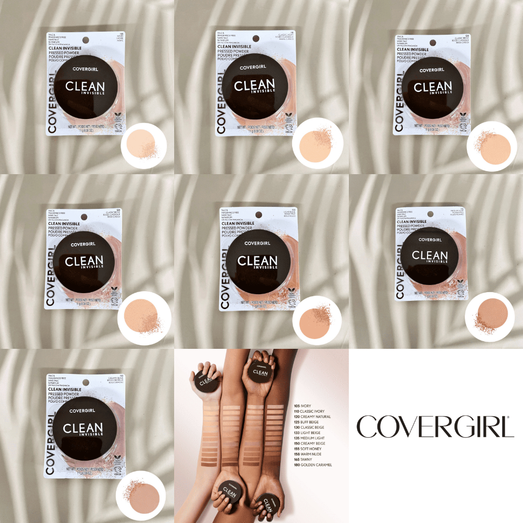 แป้งฝุ่นอัดแข็ง บางเบา Clean Invisible Pressed Powder 11g, 120 Creamy ...