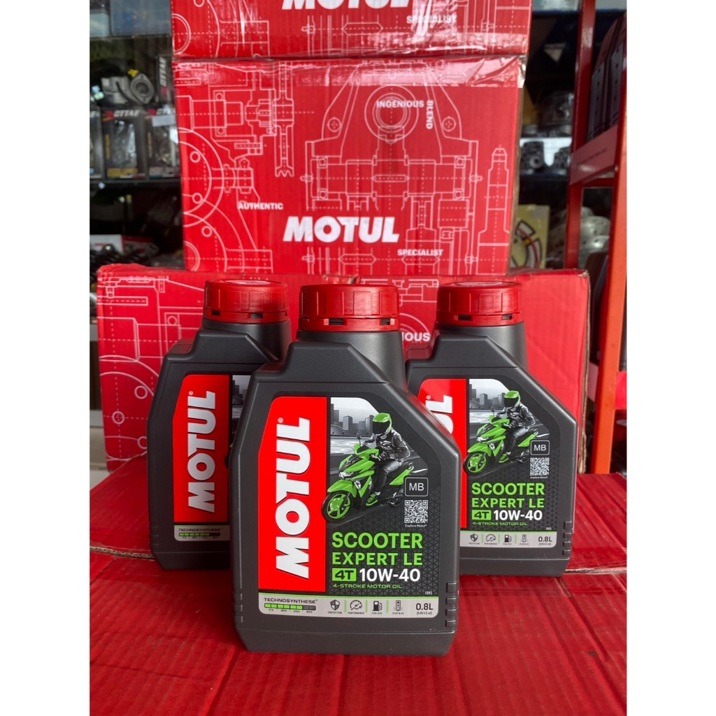 น้ำมันเครื่องกึ่งสังเคราะห์ MOTUL 4T Scooter Expert 10W-30, 10W40 0.8L เกียร์ออโต้