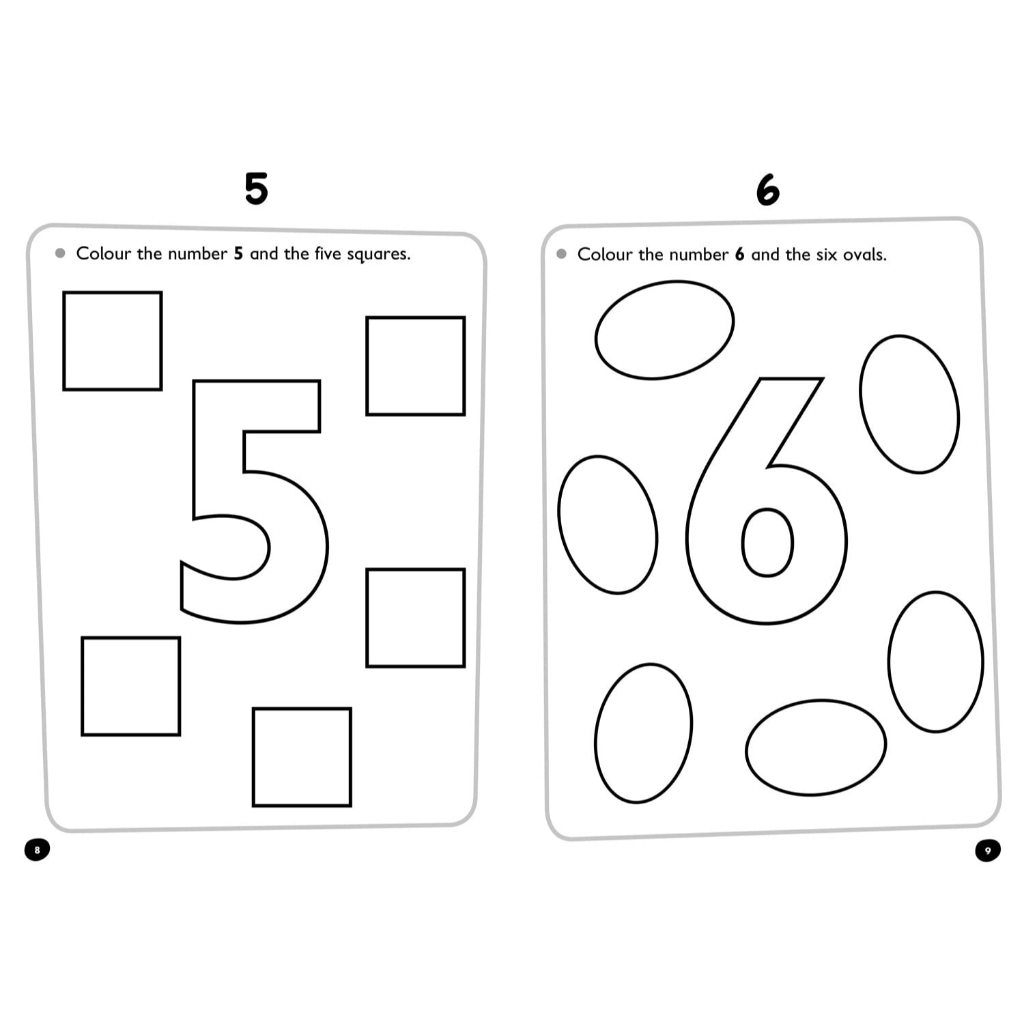 DKTODAY หนังสือ COLLINS EASY LEARNING PRESCHOOL:COLOURING NUMBERS ...