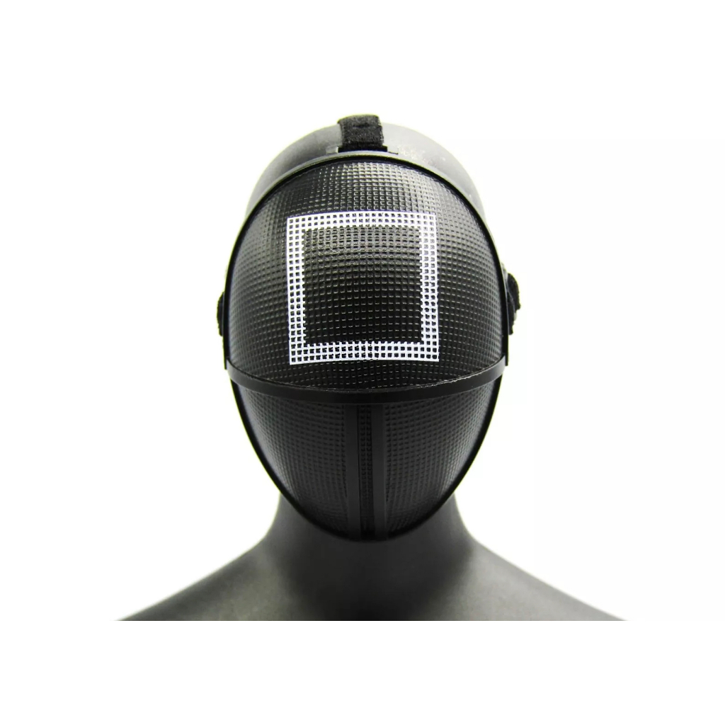In-Stock 1/6 Scale Mask Squild Game Black Mask Game Guard Soldier for ...
