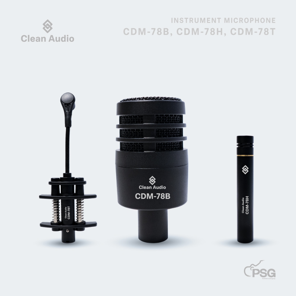 CLEAN AUDIO :INSTRUMENT MICROPHONE CDM-78B, CDM-78H, CDM-78T (ไมค์กลอง ...