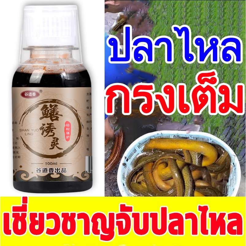 หัวเชื้อตกปลาไหลนา  (100ML) ล่อปลาไหล ดึงดูดปลา จับปลาไหลเร็ว สำหรับปลาไหล สิ่งล่อใจที่แข็งแกร่ง รวมเหยื่อล่อแ ปลาไหล