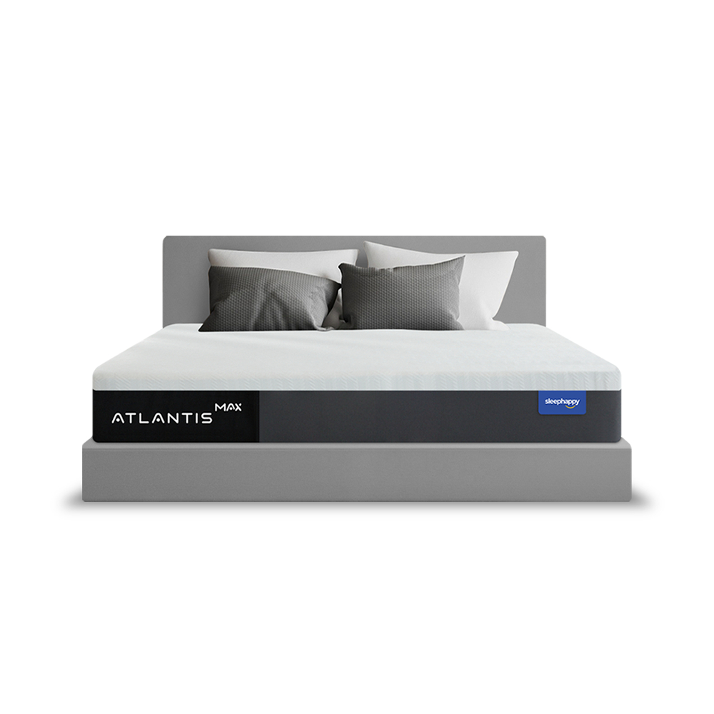 SleepHappy รุ่น Atlantis MAX ที่นอนยางพาราแท้ 100% ผ้าหุ้มเย็น Dynamic Cooling MAX Fabric เสริม Pocket Spring 7 Zone เพื่อการนอนหลับที่สมบูรณ์แบบ