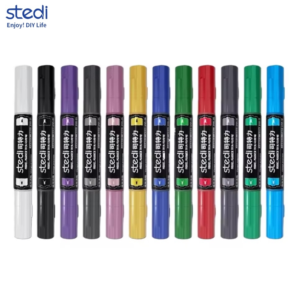 stedi Basic Color & Metallic Color Double-Ended Markers water-based ปาก ...