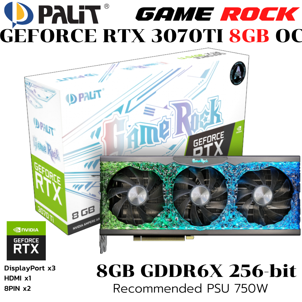 Palit Rtx 3070 Ti Palit Graphics Card GeForce RTX 3070 Ti GameRock