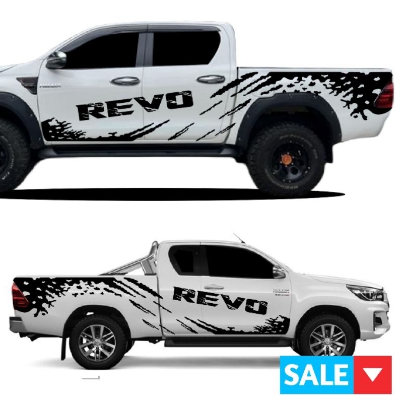sticker toyota revo สติ๊กเกอร์รถกระบะร revo สติ๊กเกอร์ลายสาดโคลน Toyota ...