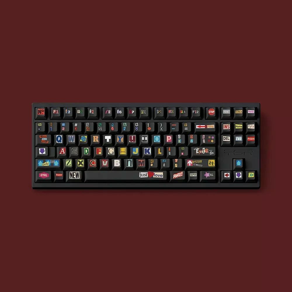 คีย์แคป FBB PBT dye sublimation Sticker Cherry Profile Keycap Keyset ...