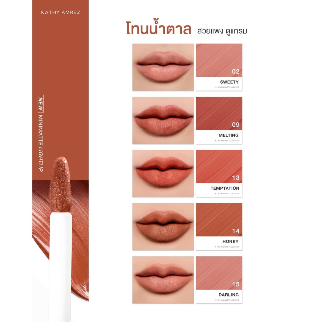 ลิปมินิแมท จูบไม่หลุด KATHY AMREZ MINI MATTE LIGHT LIP - 3