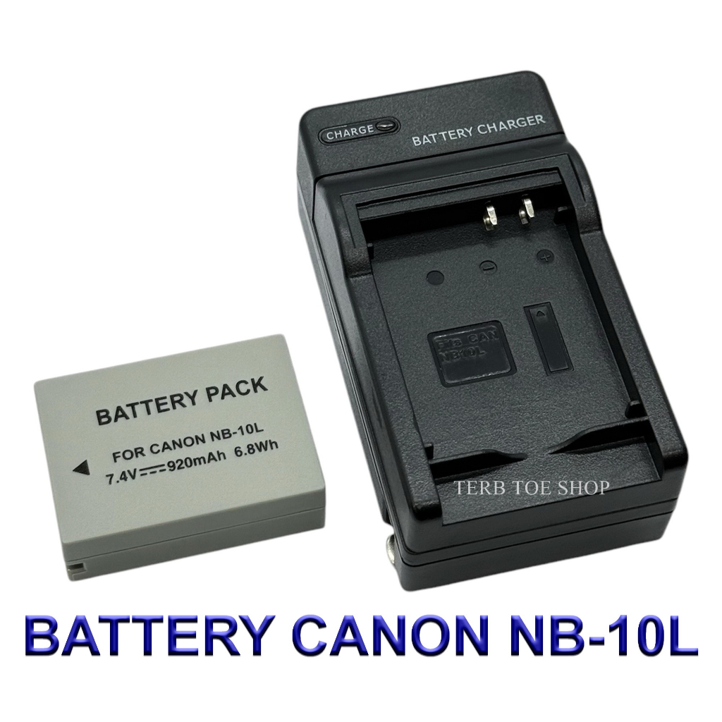 Canon G15 2 Batteries + Dual USB Charger For NB-10L / Canon