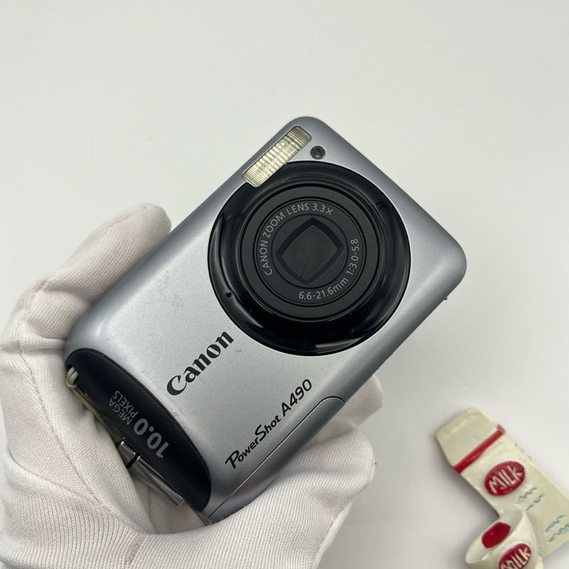 Canon PowerShot A490 Compact - 10 MP - Zoom Optique 3,3x - Gris - Occasion