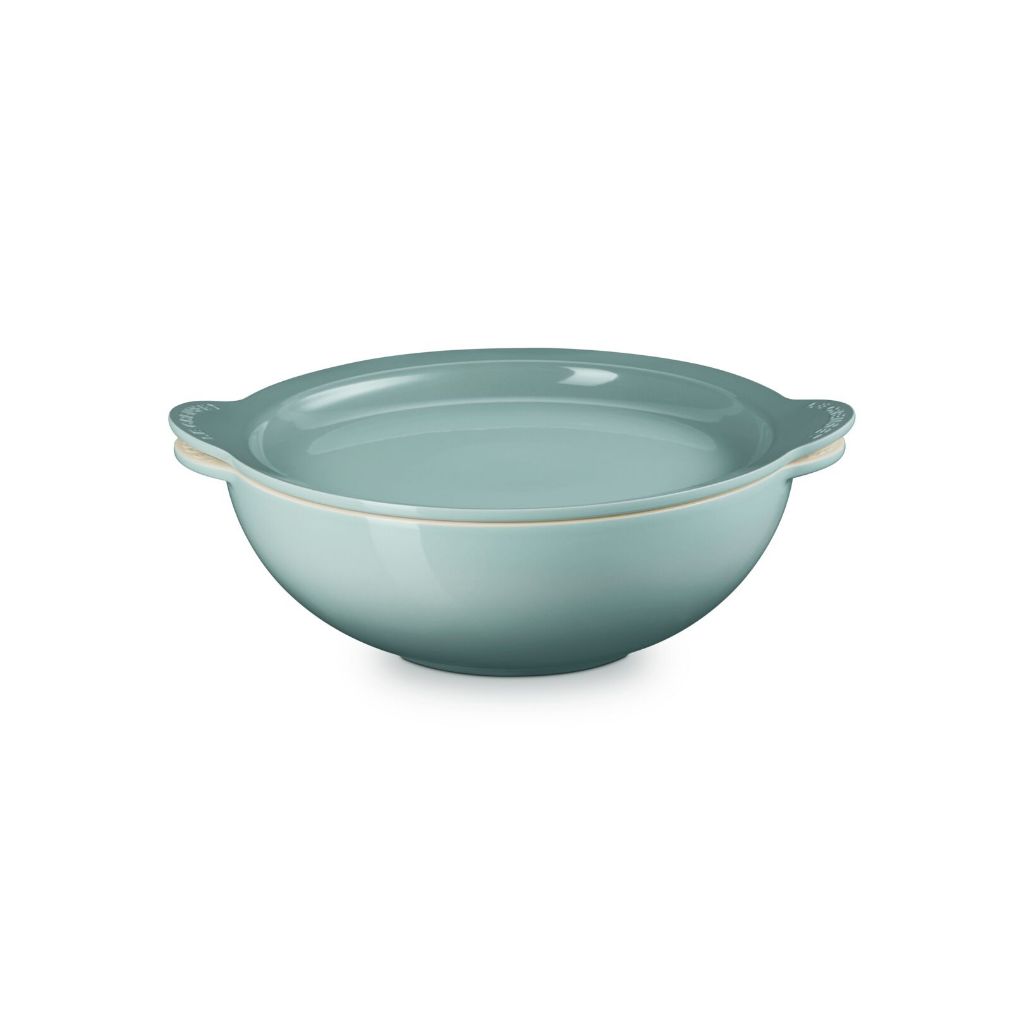 ถ้วยใส่อาหารพร้อมฝาปิด เป็นจานแยก สีเขียว Signature 29cm Round Serving ...