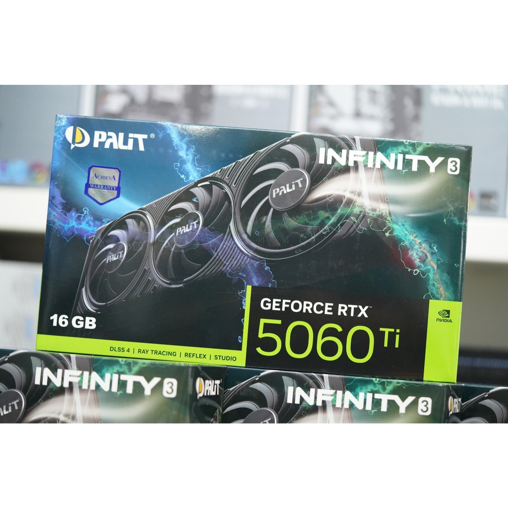 Palit GeForce RTX 5060 Ti Infinity 3 &ndash; Scheda Grafica 16 GB GDDR7, PCI Express 5.0, 2572 MHz, 28000 MHz, Ray Tracing E DLSS