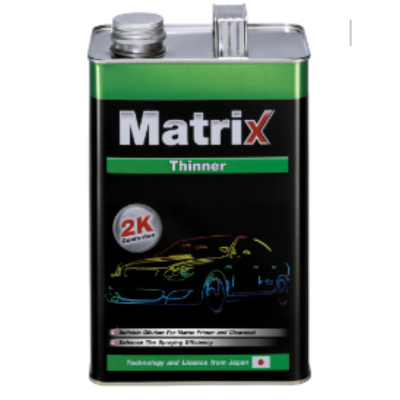 ทินเนอร์ 2K MATRIX BY TOA เมทริกซ์ ทินเนอร์สำหรับผสมเคลียร์และพ่นสีรอง ...